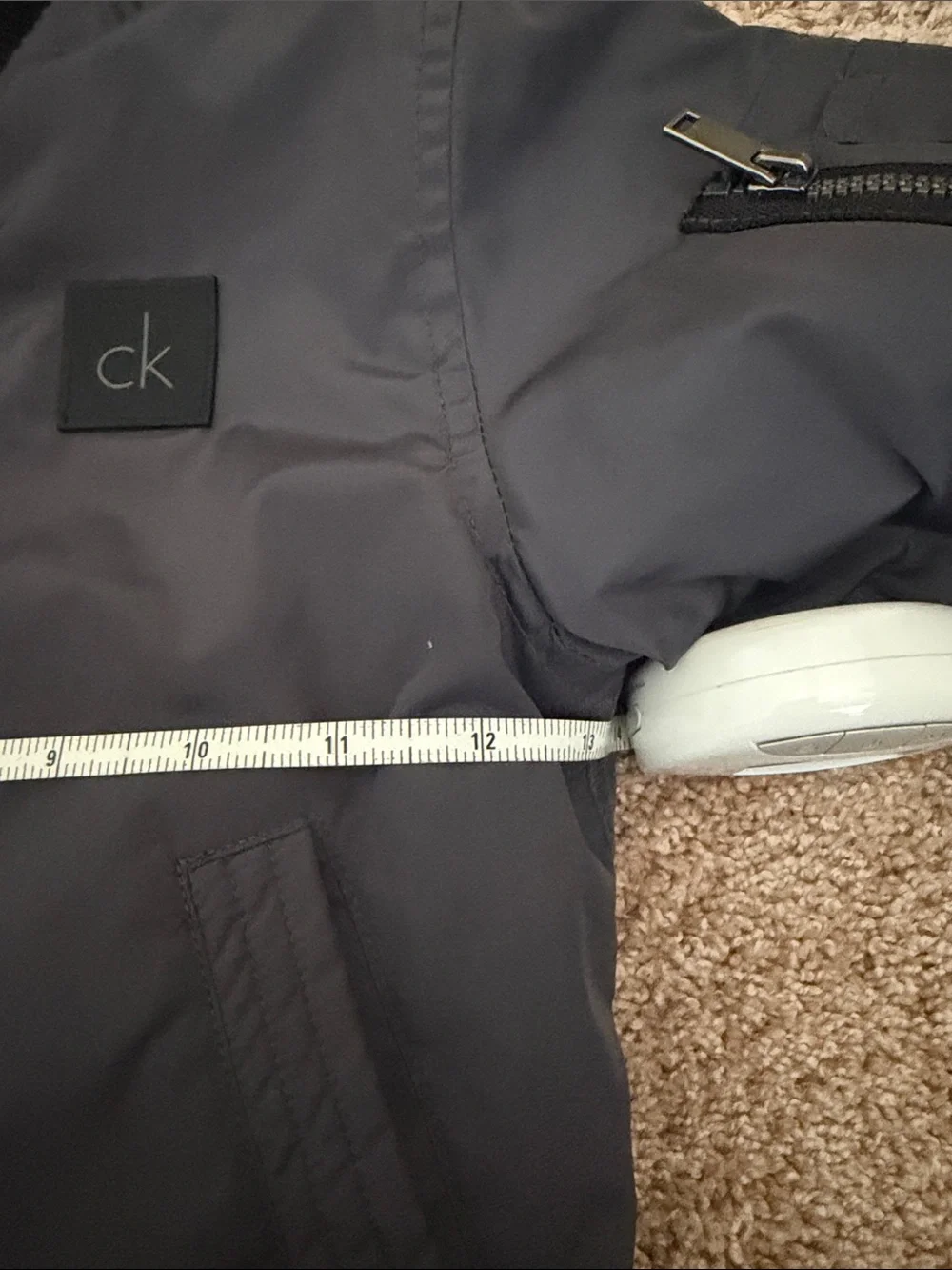 Calvin Klein Jeans Boys Charcoal Gray MA-1 Bomber Jacket Size 4T M(4)